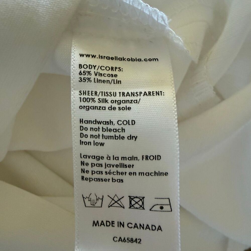 Israella Kobla Dalmar Dress White Oversized Shift Size 4 Structured, Minimalist - Picture 15 of 15